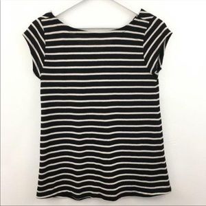 Loft Striped Top with knot in Back